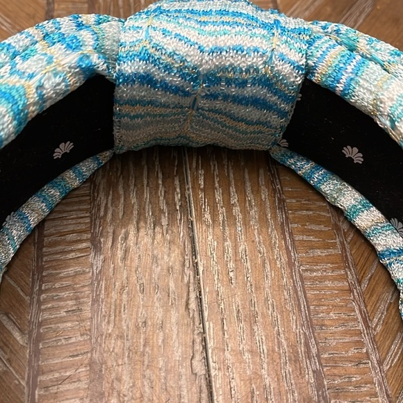 Lele SADOUGHI Veronica  Blue Patterned Headband Ne without tags